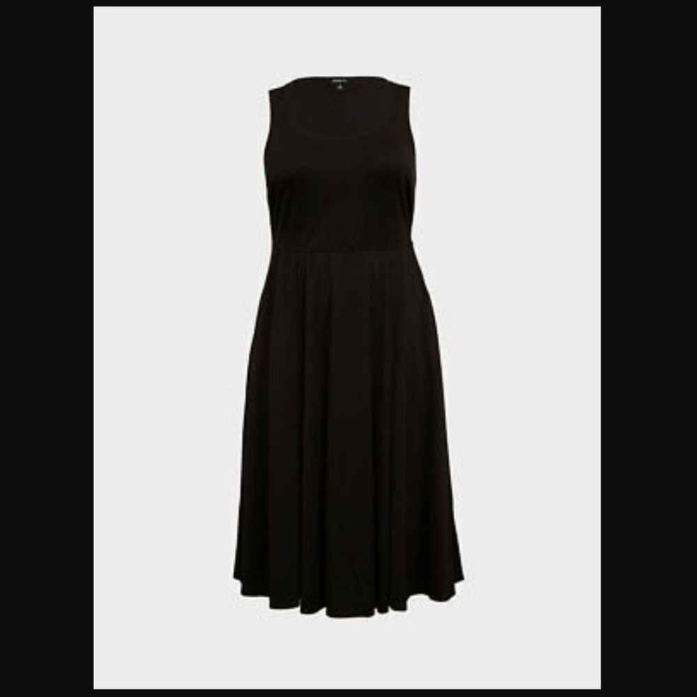 Torrid 00 A-Line Midi Dress with Pockets